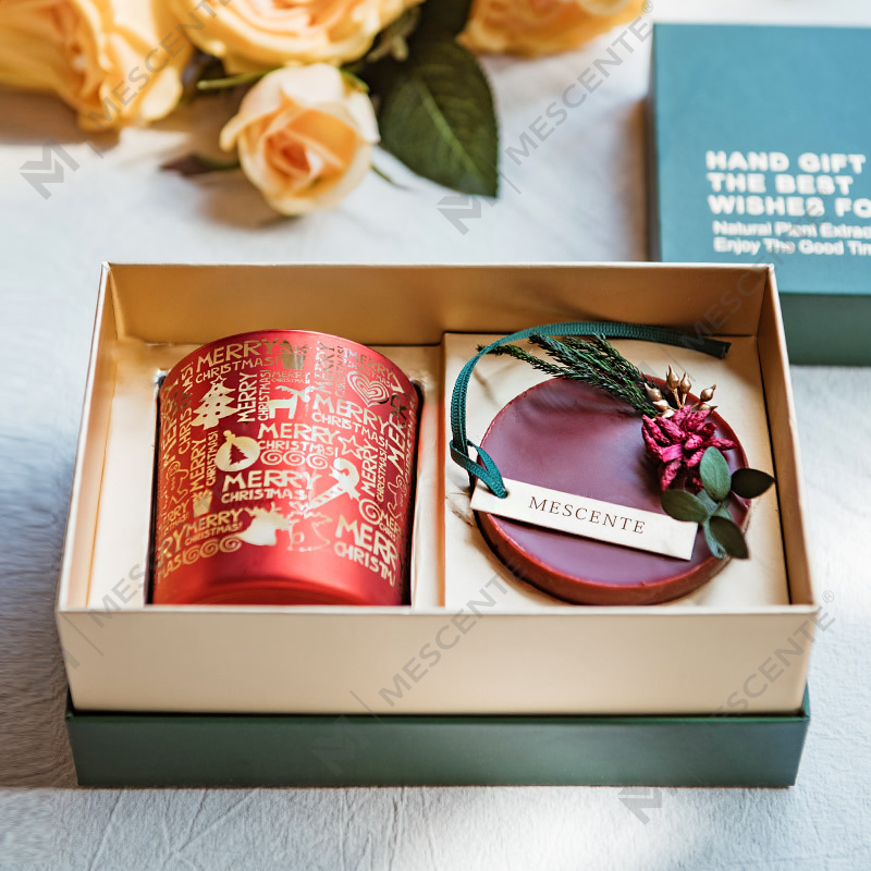 M&Scent Vakantiegeur Kerst Rookloze Sterrenhemel Cup Geurkaars Cadeau met Hand