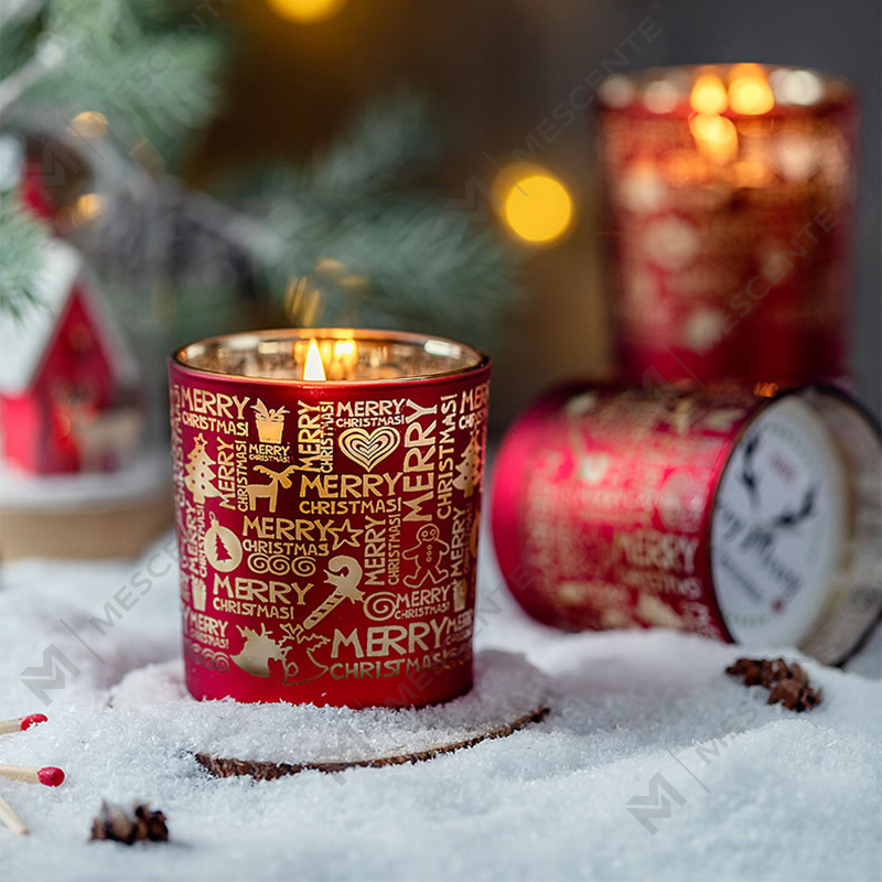 M&Scent Vakantiegeur Kerst Rookloze Sterrenhemel Cup Geurkaars Cadeau met Hand
