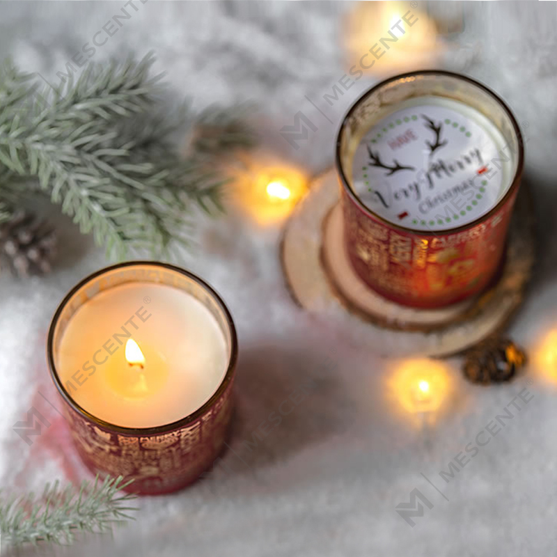 M&Scent Vakantiegeur Kerst Rookloze Sterrenhemel Cup Geurkaars Cadeau met Hand