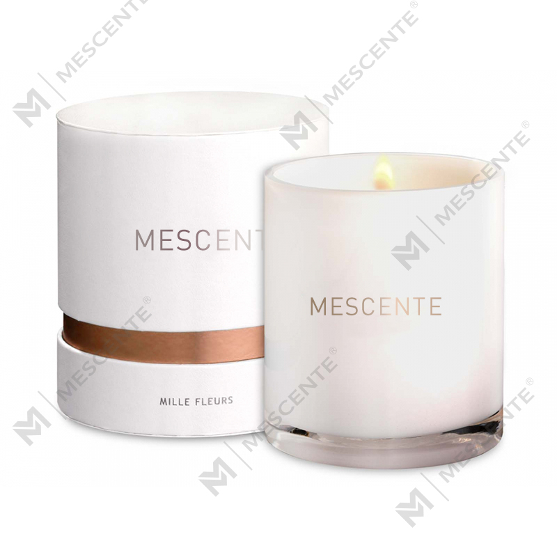 M&S cent Custom Luxury Matte Glass Wick geurkaars 100 uur, geurkaarsen met private label