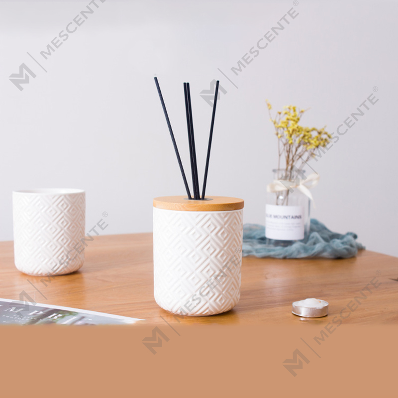 M&Scent 100 ml 200 ml ronde keramische aroma decoratieve glazen fles rietverspreider