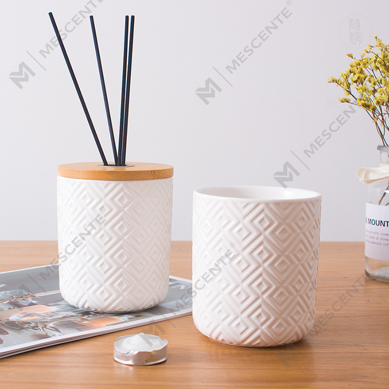 M&Scent 100 ml 200 ml ronde keramische aroma decoratieve glazen fles rietverspreider