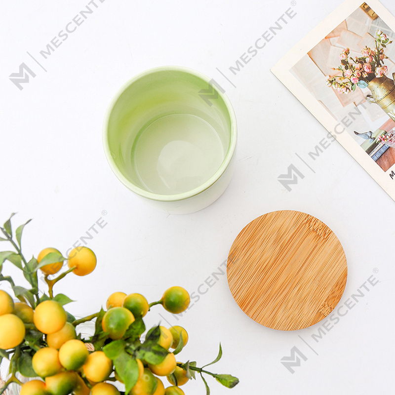 M&Scent Private Label Home Decoration op maat gemaakte geurkaarsen in keramische kaarsenpotten