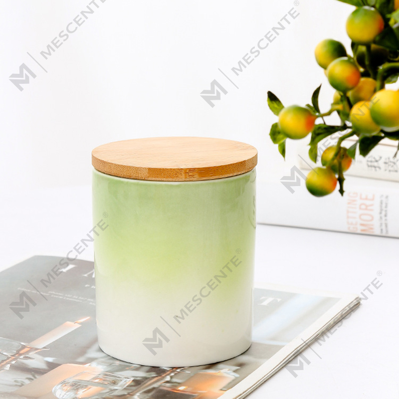 M&Scent Private Label Home Decoration op maat gemaakte geurkaarsen in keramische kaarsenpotten