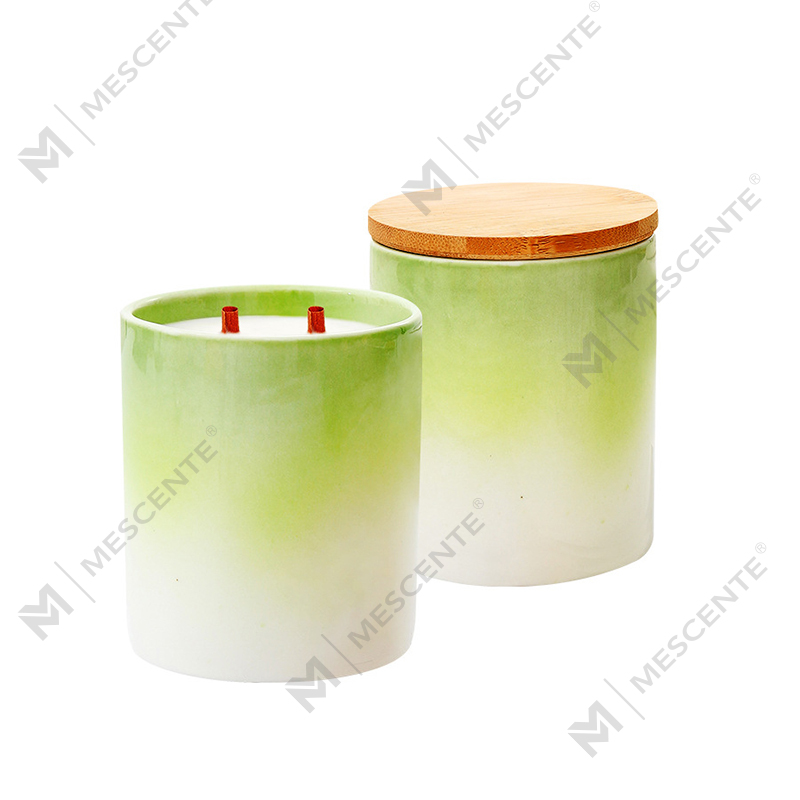 M&Scent Private Label Home Decoration op maat gemaakte geurkaarsen in keramische kaarsenpotten