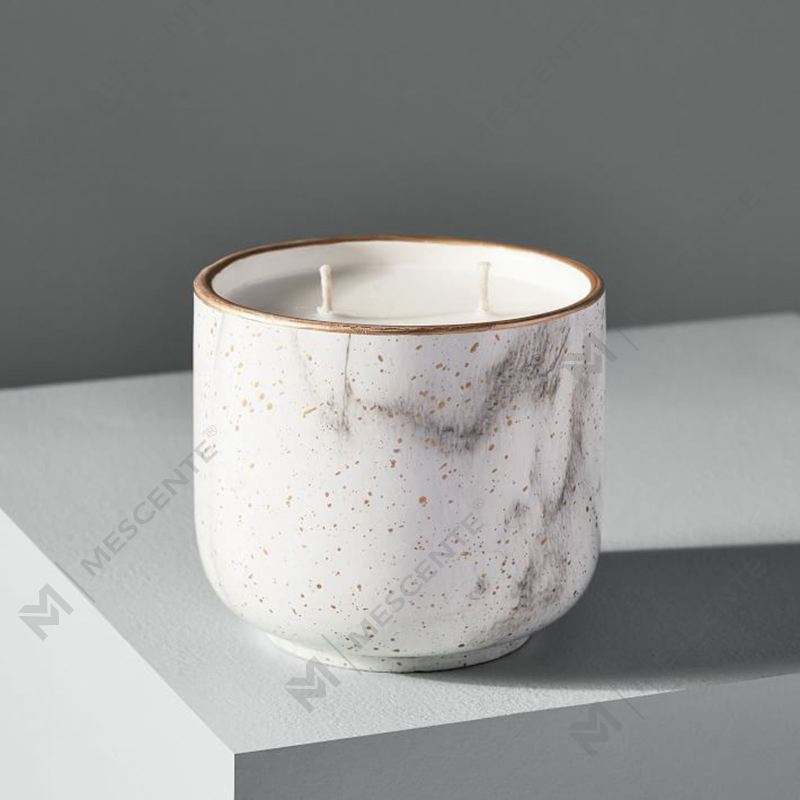 M&Scent Biologisch Private Label 2 lonten Soja Constellations Bad- en Lichaamswerk Koffie Geurkaarsen Cadeauset