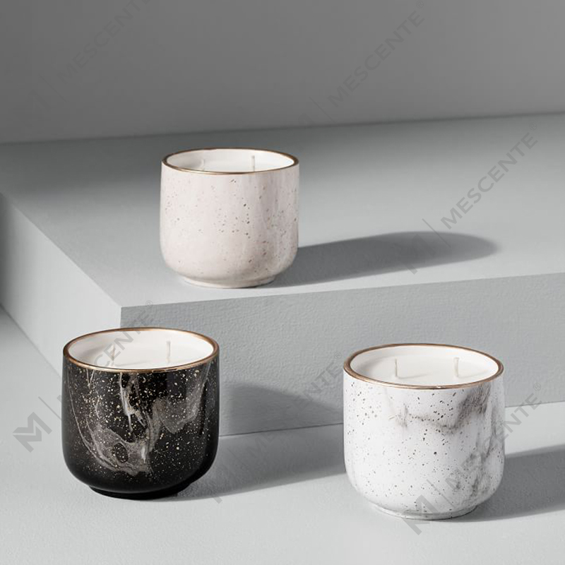 M&Scent Biologisch Private Label 2 lonten Soja Constellations Bad- en Lichaamswerk Koffie Geurkaarsen Cadeauset