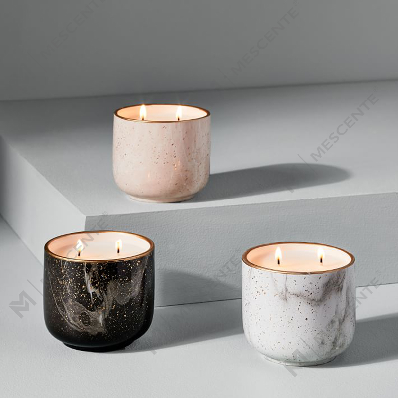 M&Scent Biologisch Private Label 2 lonten Soja Constellations Bad- en Lichaamswerk Koffie Geurkaarsen Cadeauset