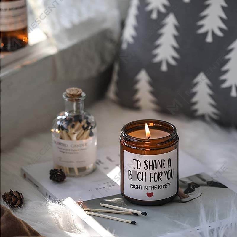 M&Scent 100% natuurlijke was kerstgeurkaars voor thuis cadeauset, geurkaars in glazen pot met metalen deksel