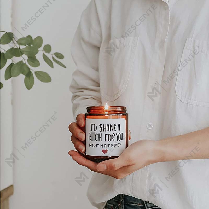 M&Scent 100% natuurlijke was kerstgeurkaars voor thuis cadeauset, geurkaars in glazen pot met metalen deksel