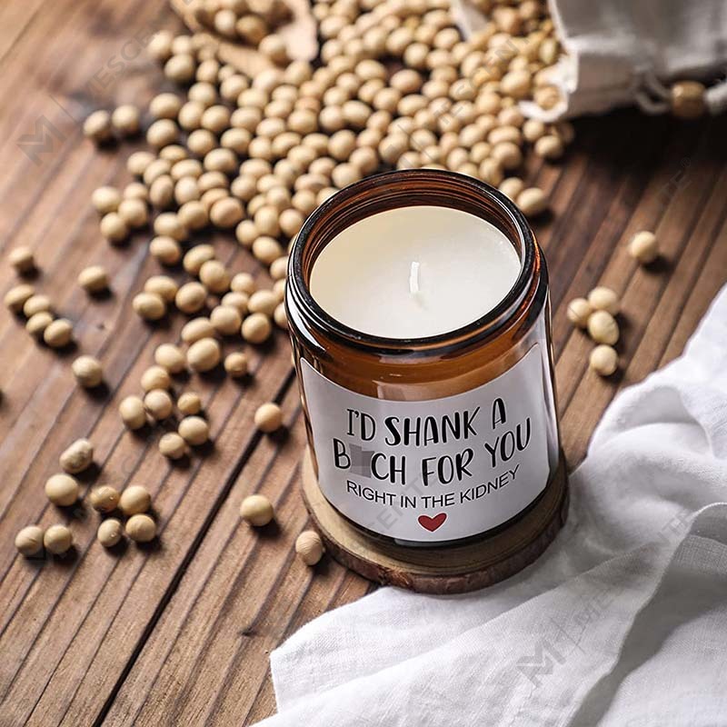 M&Scent 100% natuurlijke was kerstgeurkaars voor thuis cadeauset, geurkaars in glazen pot met metalen deksel