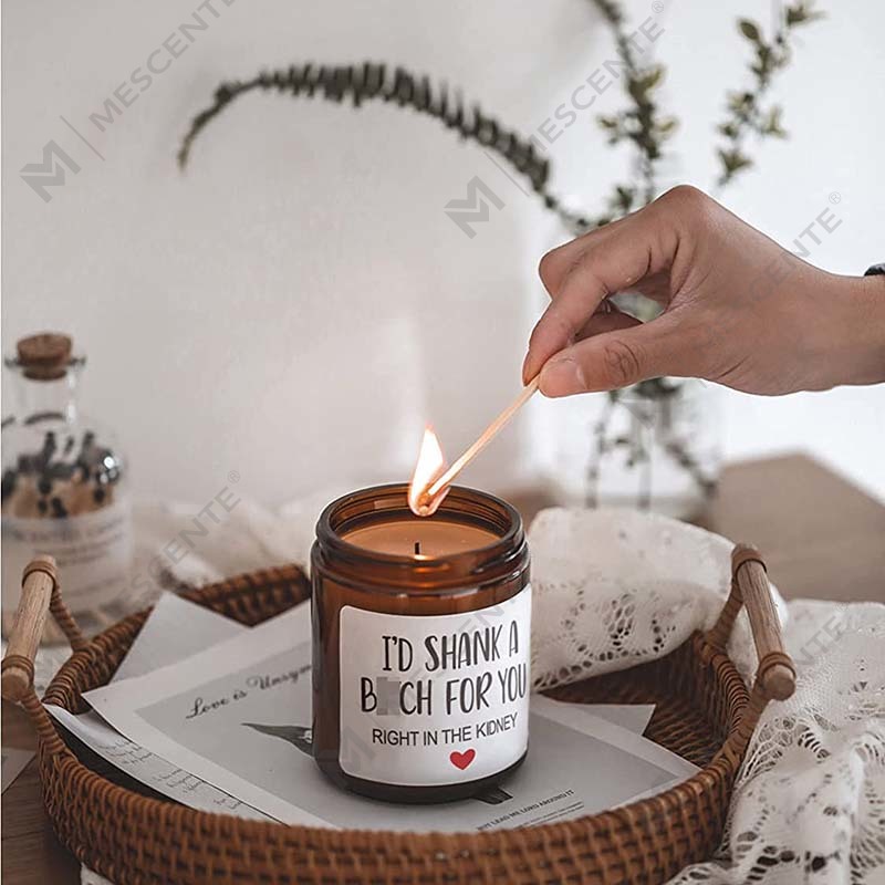 M&Scent 100% natuurlijke was kerstgeurkaars voor thuis cadeauset, geurkaars in glazen pot met metalen deksel