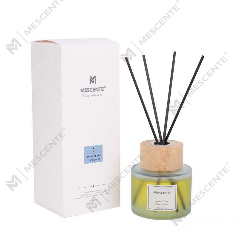 M&Scent groothandel luxe private label glazen fles rietverspreider met stop
