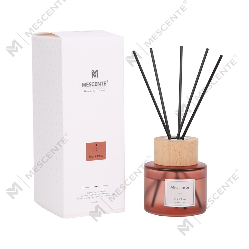 M&Scent groothandel luxe private label glazen fles rietverspreider met stop