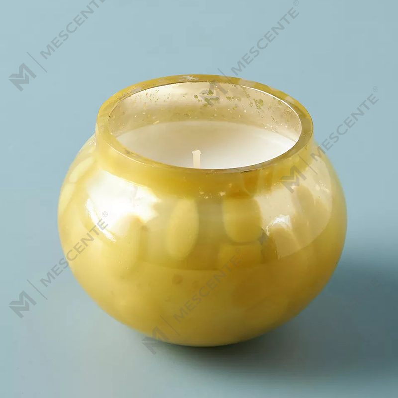 M&scent Private Label Custom Home Decoration Luxe glazen kaarspotten Sojawas geurkaarsen met deksel