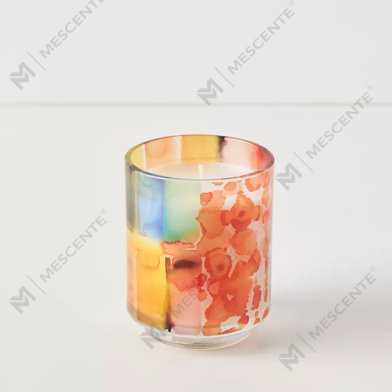 M&Scent Luxe op maat gemaakte decoratie Private Label 3 Wick A Sunday Painter Glass Crystal geurende sojawaskaarsen