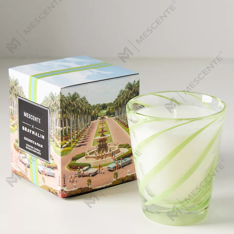 M&Scent luxe witte sojawas gepersonaliseerd logo bruiloft geurkaarsen