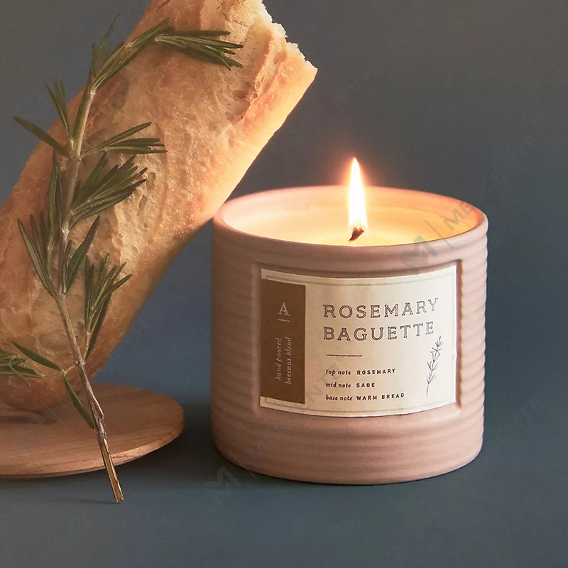 M&Scent Private Label gekleurde keramische potten geurende sojawas chique kaarsen
