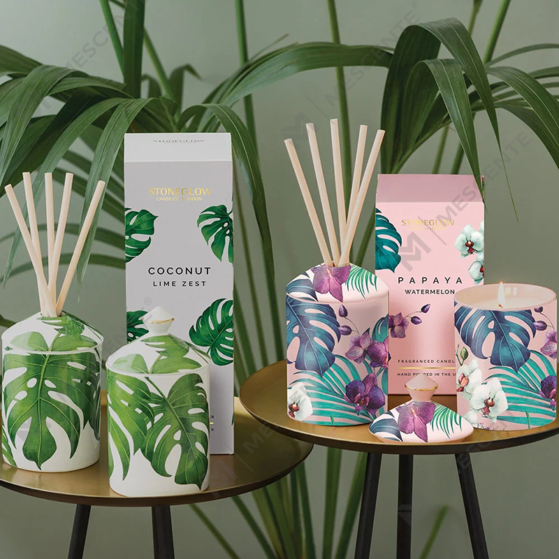 M&Scent Special Design Colour Urban Botanics Tumbler Kaars met vouwdoos