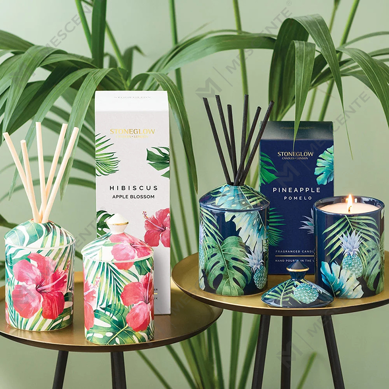 M&Scent Special Design Colour Urban Botanics Tumbler Kaars met vouwdoos