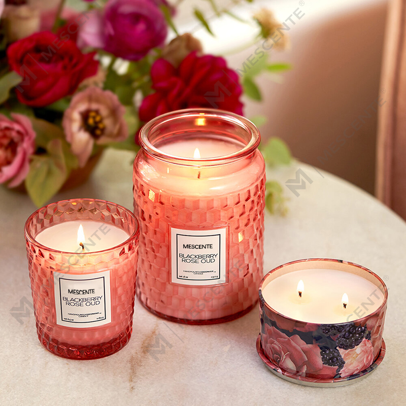 M&Scent Custom Kerstdecoratie Blackberry Rose Oud Icon Kaars