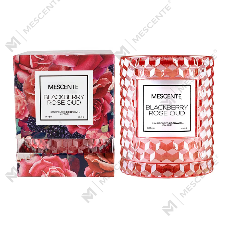 M&Scent Custom Kerstdecoratie Blackberry Rose Oud Icon Kaars