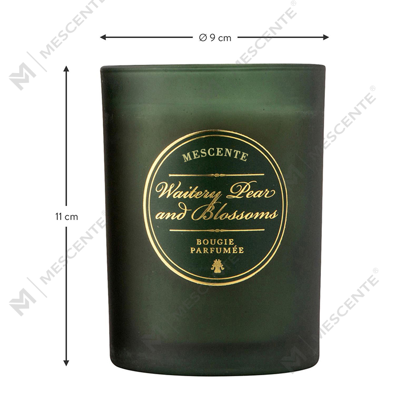 M&Scent Luxe kerstwitte geurkaarsen met gepersonaliseerd logo
