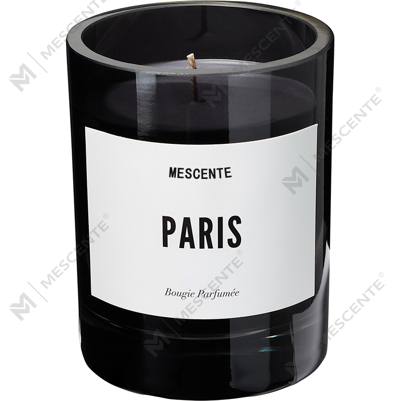 M&Scent Groothandel Luxe Private Label Zwarte Geurkaarsen met gepersonaliseerd logo