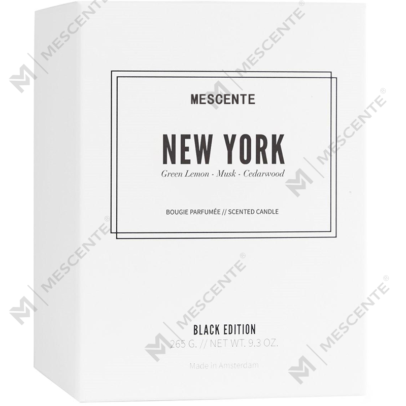 M&Scent Groothandel Luxe Private Label Zwarte Geurkaarsen met gepersonaliseerd logo