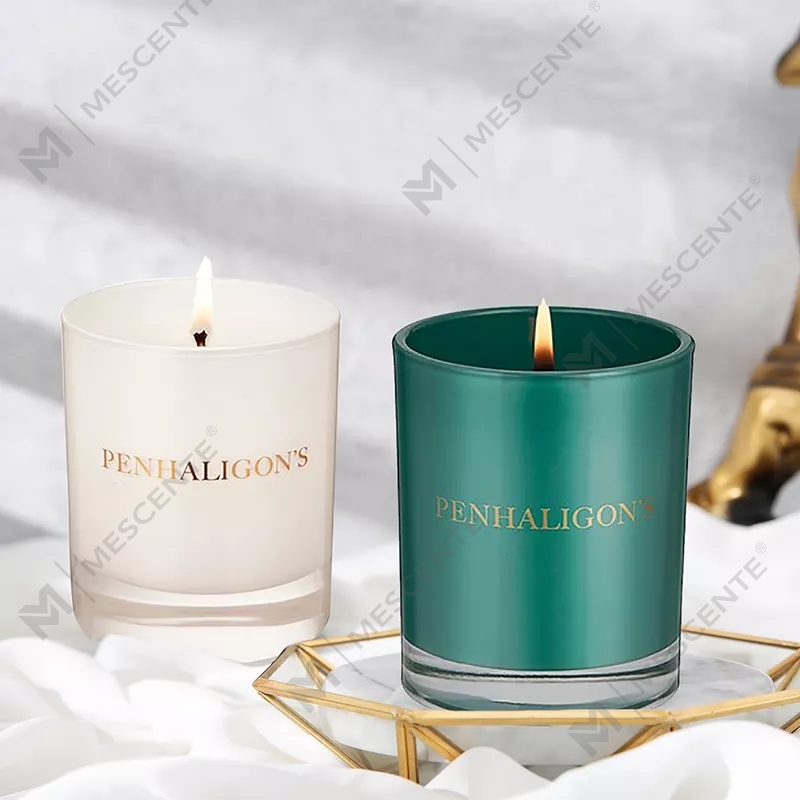Groothandel luxe private label spirituele genezing kristal chakra geurende sojawas aromatherapie geurkaarsen