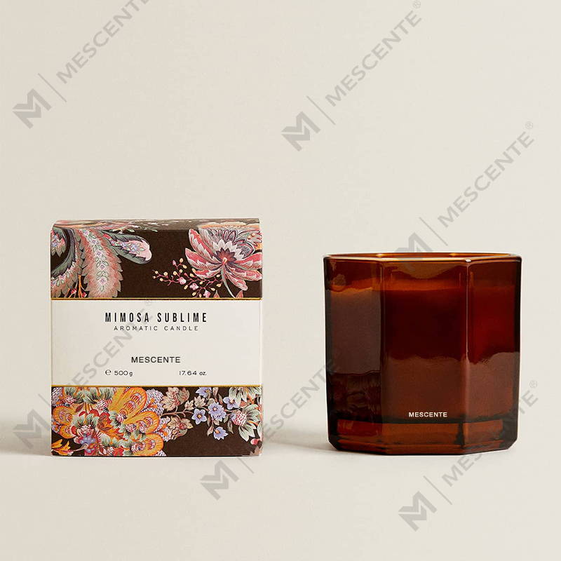Hete verkoop op maat gemaakte luxe private label spirituele sojawas geurkaarsen met geschenkdoos