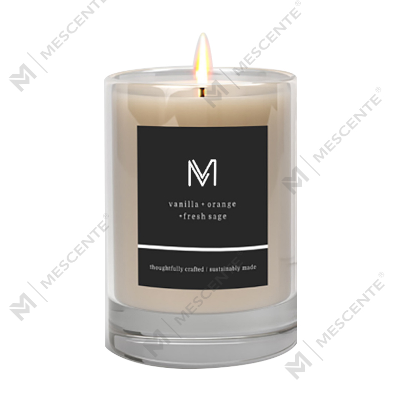 M&Scent groothandel fabriek direct luxe private label sojawas geurkaarsen met doos in bulk
