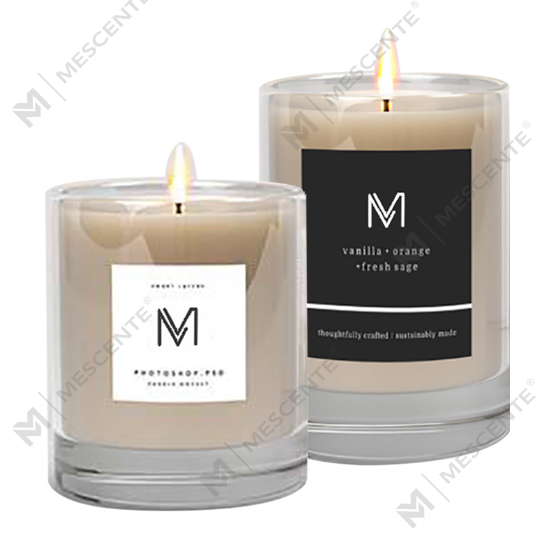 M&Scent groothandel fabriek direct luxe private label sojawas geurkaarsen met doos in bulk