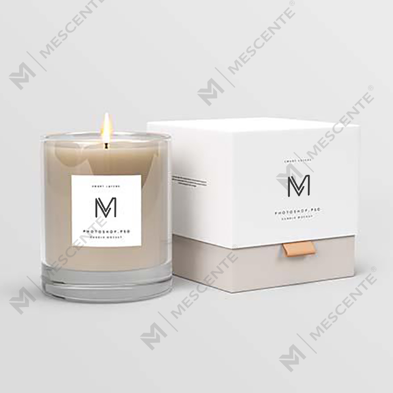 M&Scent groothandel fabriek direct luxe private label sojawas geurkaarsen met doos in bulk