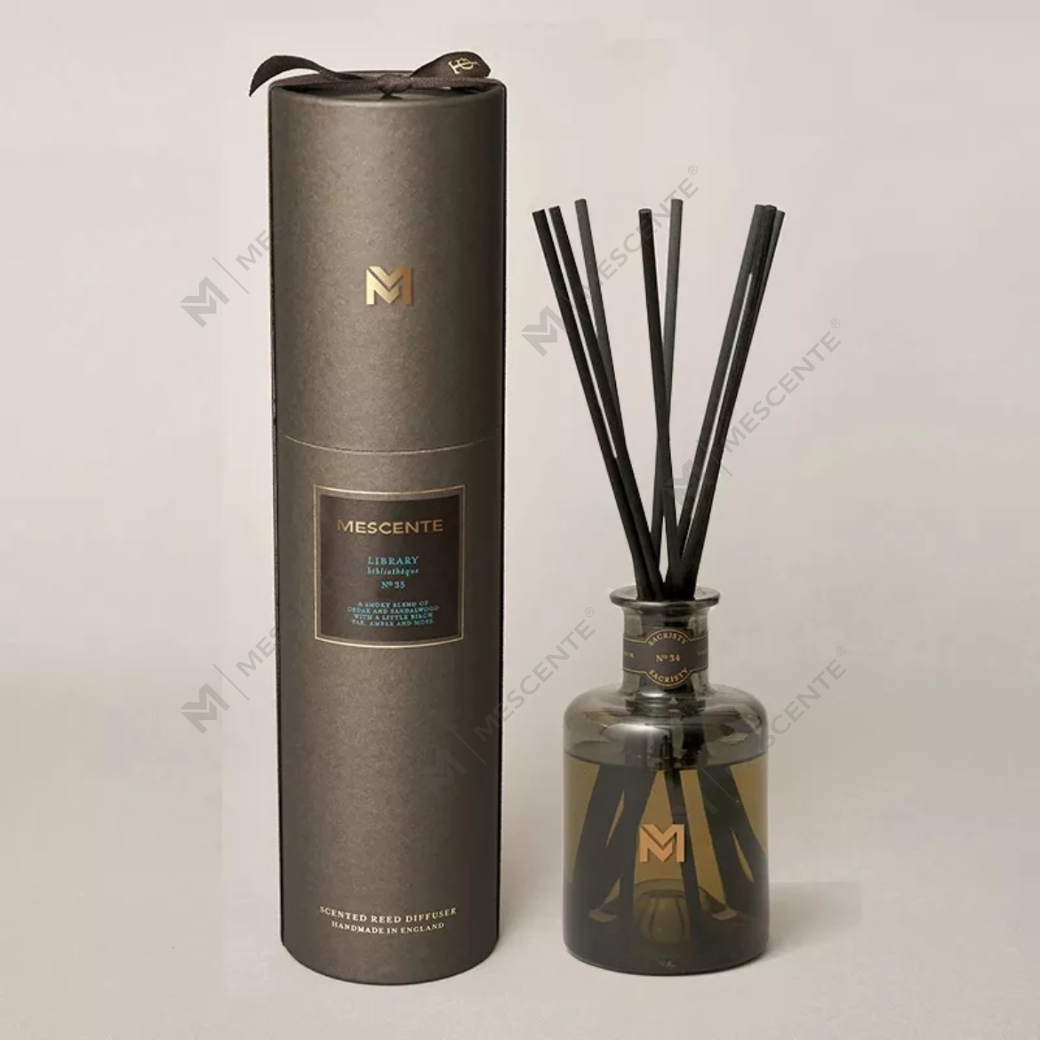M&Scent groothandel luxe 500 ml zwarte fles diffuser Reed geurrietverspreider met geschenkdoos