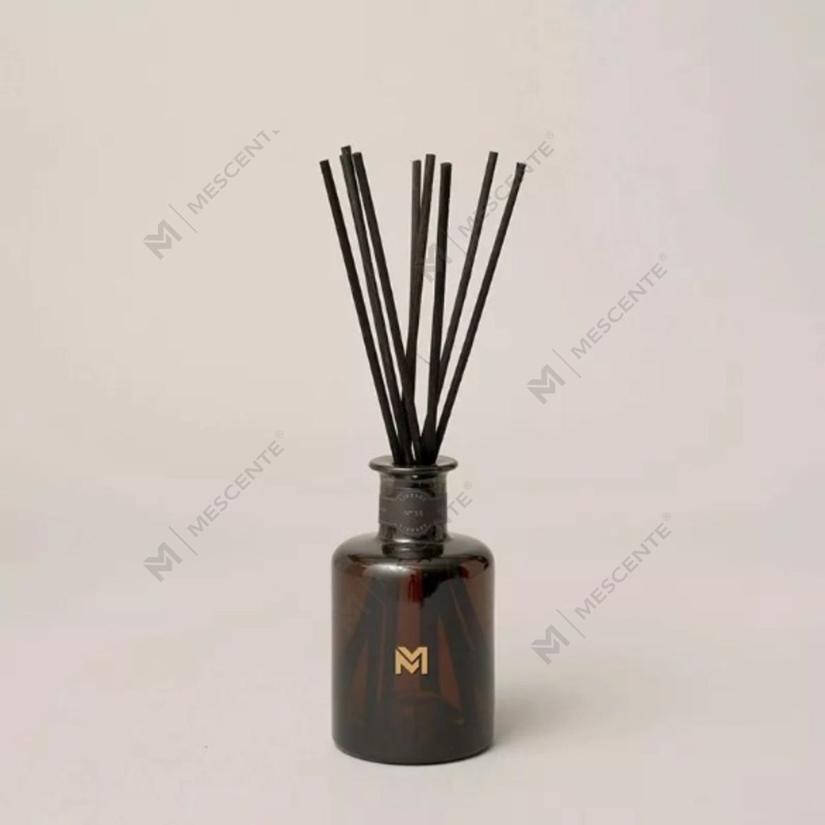 M&Scent groothandel luxe 500 ml zwarte fles diffuser Reed geurrietverspreider met geschenkdoos