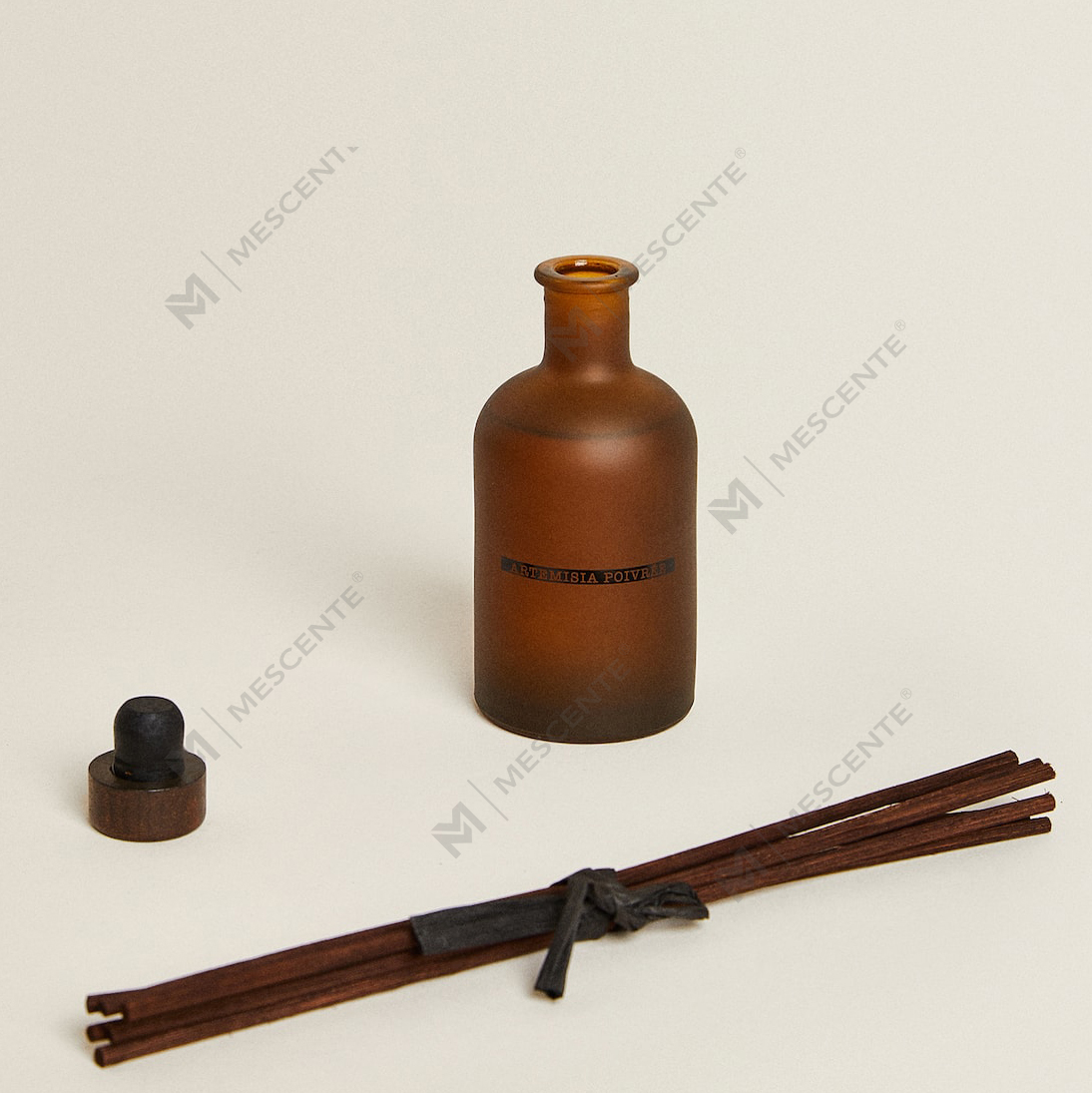Luxe Grote Zwarte Frosted Fles 50 ml 300 ml Gedroogde Bloem Bloemen Aroma Essentiële Olie Riet Diffuser Olie Set bulk