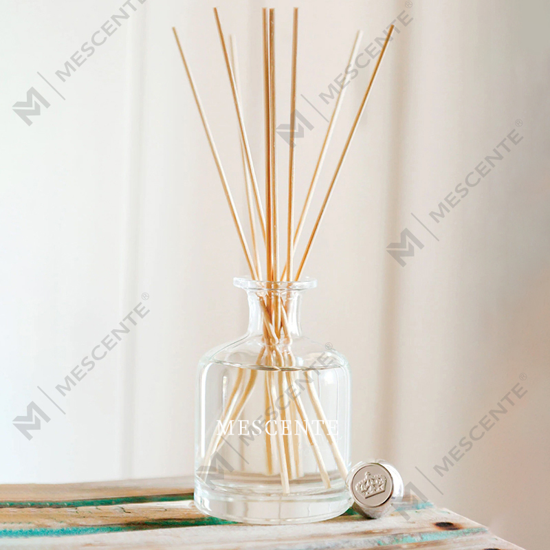 Luxe Lente 400ml Eco Vriendelijke Roze Flessen Cement Grijs Leer Magnolia Geur Bloemstokken Riet Diffuser